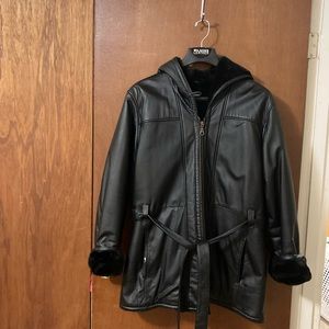 Wilson’s Leather Coat, Plus Size Women’s 2X, Black